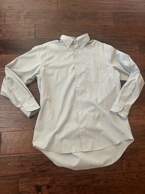 Charles Tyrwhitt Green and Blue Button-Down Classic Fit Non-Iron Dress Shirt